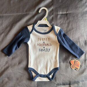 🦃🏈 NEW Chick Pea Thanksgiving Baby Onesie | Size 0-3 Months 🏈🦃